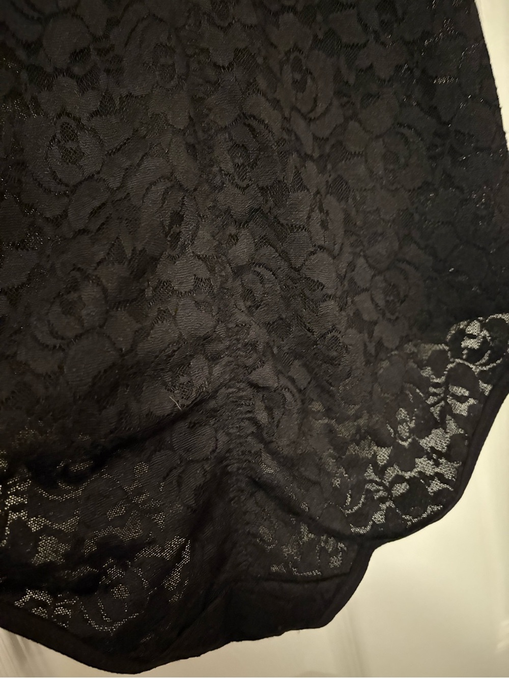 Black Lace One-Piece Bodysuit - Picture 11 of 13